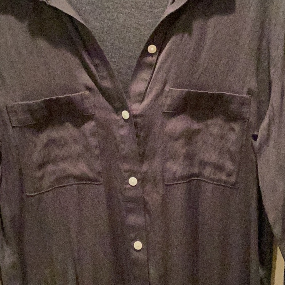 Blue Button-Up Shirt - Picture 3 of 8